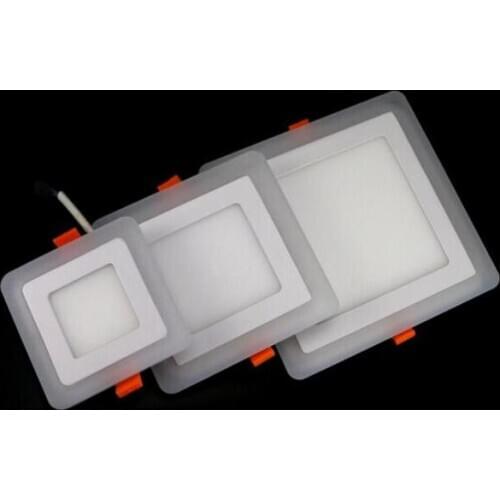 Led Panel Downlight 6w 9w 16w Round/Square 3 three model led Ceiling Recessed panel Light AC85-265V Painel lamp CE ROHS