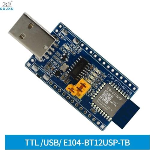 2.4GHz TLSR8253F512 BLE Test Board Sig Mesh Networking Module 10dbm SMD USB Interface Gateway cojxu E104-BT12USP-TB