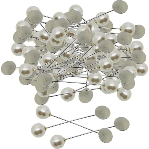 100 Pieces Women Brooch Pins Sweater Shawl Clips Faux Pearl Brooches in Formal and Casual Occasions