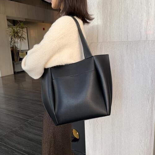 Womens Soft Leather Handbag Large Capacity Retro Vintage Top Handle Casual Shoulder Bags Tote