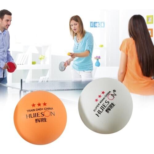 10Pcs/Bag ABS Table Tennis Ball 3 Star Original Color Professional Table Tennis Training Match 40 mm Tennis Ball For HUIESON