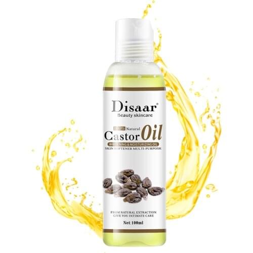 100ml Castor Oil Body Massage Oil Brightening Moisturizing Firming Smoothing Improve Fine Lines Brightens Skin Tone Skin Care
