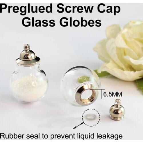 4PCS Hollow Fillable Glass Hair Locket Cremation Jewelry Keepsake Urn Necklace For Ashes Charms Making