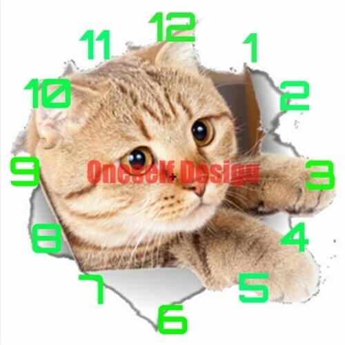 5d diamond embroidery full clock cat 5d diamond painting full square diy diamond mosaic decoration home wall sticler diy frame