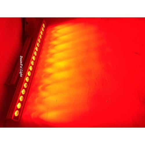 6pieces christmas projector lights outdoor 18x10w rgbw 4in1 led wall washer light led washer bar wall wash led dmx ip65