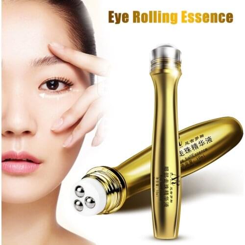 Eye Essence Rolling Bead Massage Eye Cream Peptide Collagen Anti-Wrinkle Anti-Aging Remove Dark Circles Eye Essence Skin Care