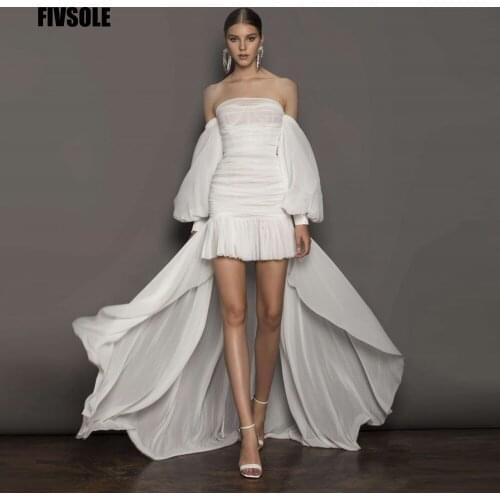 Fivsole Long Sleeve Wedding Dresses