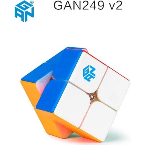 Gan 249 V2/V2 M Magnetic 2X2 Magic Cube GAN249 V2 2X2 Speed cube GAN 2X2 Puzzle Magnetic Cube gans 2x2x2 cube Toys For Children