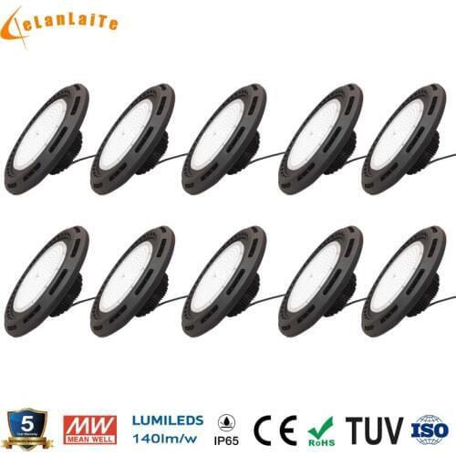 GLITE 10pcs/lot 140LM/W new ufo led high bay 150w lamp 100w 80w induction lamp 200w from china factory