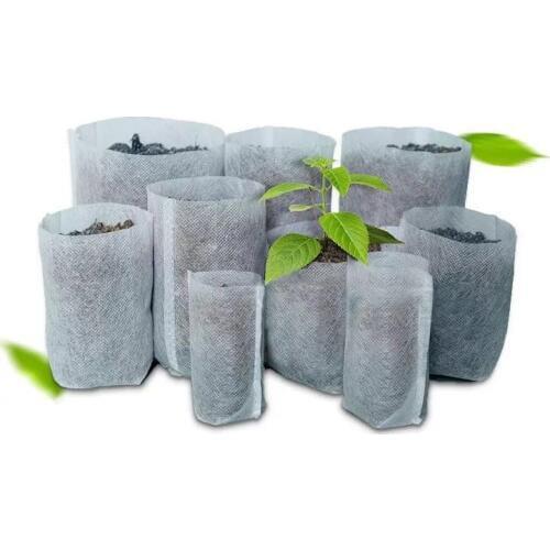 Wholesale 100 pcs plant-fiber Nursery Pots Seedling-raising bags Garden Supplies Can degrade Environmental protection 7x10cm