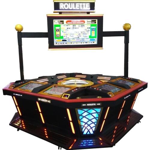 Hot Sale in Latin America Luxury Casino Equipment 8 Players Roulette Wheel Video Game Machine Factory Price