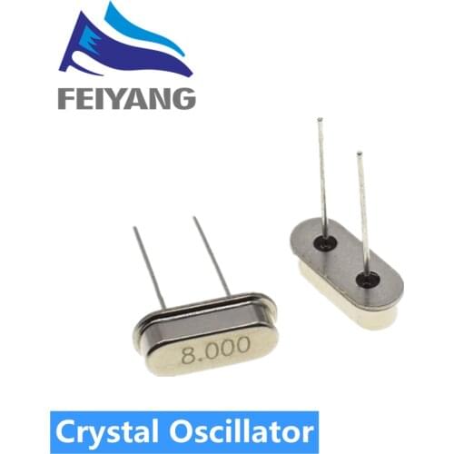 HC-49S Crystal Oscillator electronic Kit resonator ceramic quartz resonator hc-49 11.0592 Mhz 12MHz 4 6 8 12 20 Mhz 11.0592M
