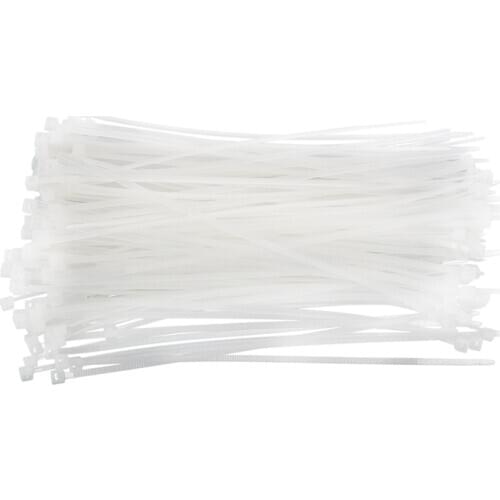 Cable Ties Wraps / Zip Ties, White 200pcs 150mmXm