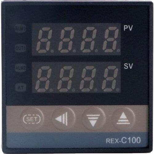 Alarm REX-C100 110V to 240V 0 to 400 Degree Digital PID Temperature Controller Kits with K Type Probe Sensor