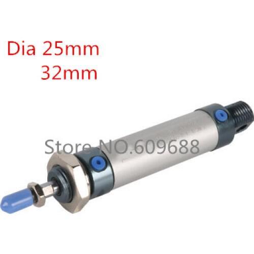 MAL aluminum alloy mini air pneumatic cylinder MAL25-25 MAL25-50 MAL25-75 MAL25-100 MAL25-125 MAL25-150 MAL25-175 MAL25-200