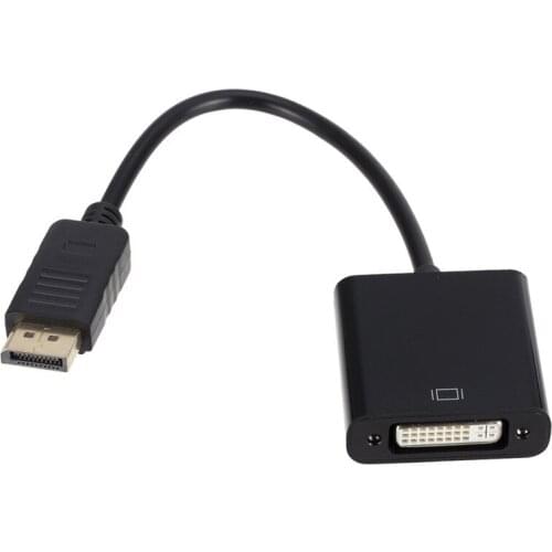DP To DVI Adapter DisplayPort Display Port To DVI Cable Adapter Converter 1080p Male To Female for Monitor Projector Displays