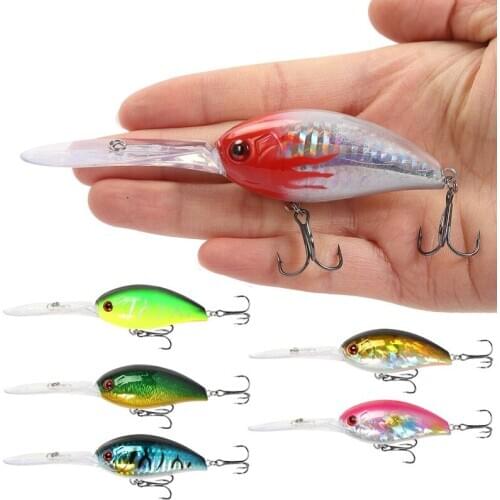 Deep Diving Fishing Lure 5/8oz Crankabits Pesca Artificial Hard Bait Wobbler Carp Fishing Bait