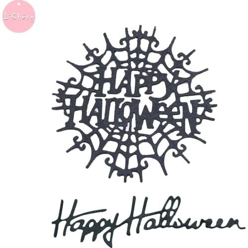 Happy Halloween Word Dies Photo Album Card Making Diy Craft Stencil Slimline Cutting Dies Scrapbooking Swaps Die Cut