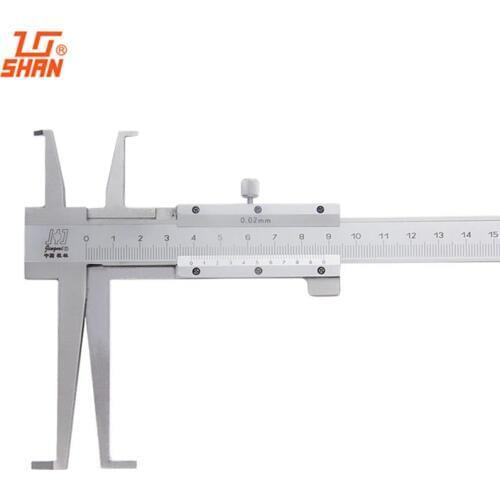SHAN 9-300mm/0.02mm Vernier Caliper Long Claw Inside Groove Vernier Calipers Stainless Steel Micrometer Measure Tools