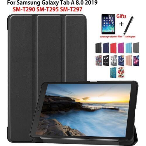 SM-T295 Case For samsung galaxy tab A 8.0 2019 SM-T290 T295 T297 Cover Funda Tablet Slim Protective Stand Skin Shell +Gift
