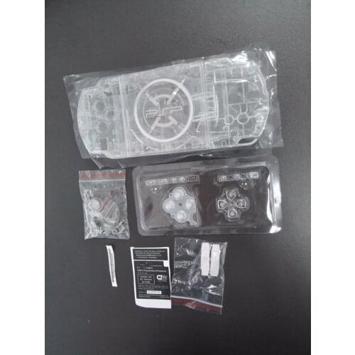 Crystal Clear Color Full set Housing Shell Cover Case Replacement for PSP3000 PSP 3000 Game Console with Buttons Set
