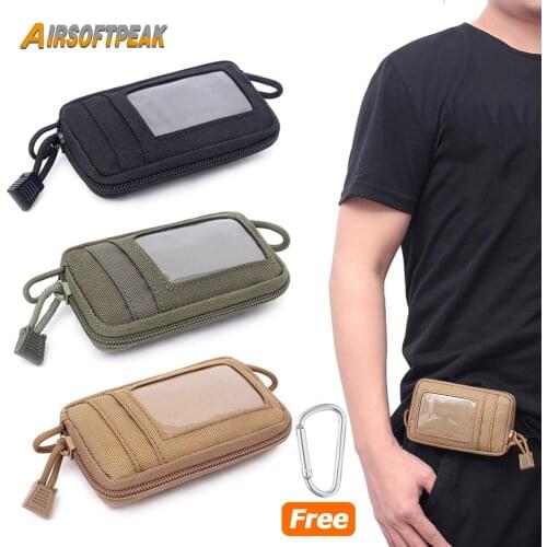 Tactical Molle Pouch Utility EDC Pouch Wallet Card Bag Nylon Waterproof Waist Pouches Military Airsoft Accessory Bags