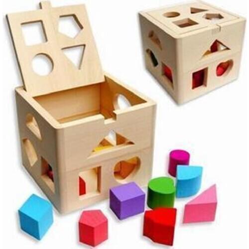 Childrens Education Shape Classification 13-hole Cube Smart Box Creative Development Children Preschool Education Toy Gifts