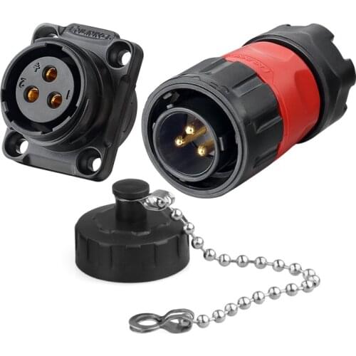 YM20 Waterproof M20 PBT Plastic 2 3 4 5 7 9 12 Pin Aviation Connector for Boat Ship Medical Signal Industrial Auto Power Adapter