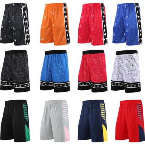 High quiatly Basketball Shorts for men,Male basketball Shorts with double side pockets,soccer fitness five-shorts,running shorts