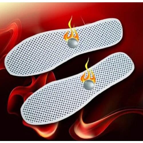 1 Pair Self-Heating Massage Shoe Insole Tomalin Magnetic Therapy Insole Relieve Heel Spur Achilles Tendon Pain Foot Care