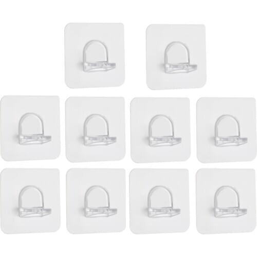 10pcs/set Shelf Support Adhesive Pegs Closet Cabinet Shelf Support Clips Wall Hanger For Kitchen Bathroom Accessories Wholesale