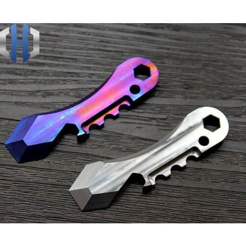 2019 EDC Tools Titanium Alloy CNC Production Multi-purpose Tool Card Crowbar Screwdriver Opener