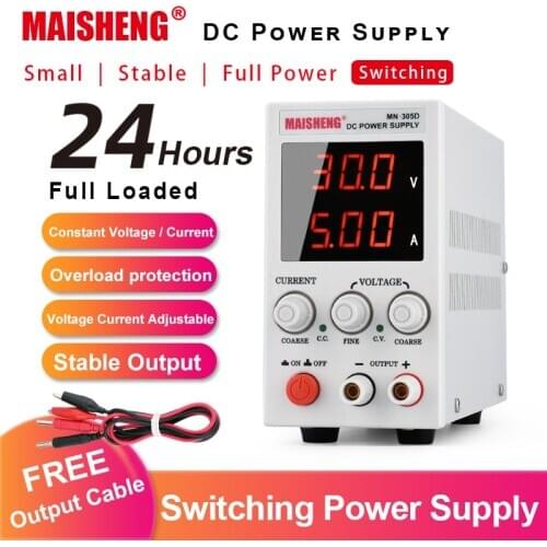 220V DC Laborate 30V 10A Power Supply Adjustable 3 Digit Display Laboratory Power Supply Voltage Regulator For Appliances Repair