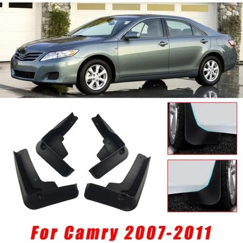 4pcs Car Mud Guards For Toyota Camry 2007 2008 2009 2010 2011 Fit No Drill Mud Flaps Flare Splash Guards Kits Molded Accessories
