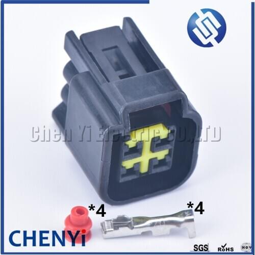 5 sets 4 pin way Female Waterproof Automotive Wire Connector Socket Ignition Coil Plug For Ford Furukawa FWY-C-4F-B 12444-5504-2