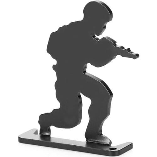 6pcs/pack Tactical Iron Airsoft Shooting Target Walking Style Accessories for Practicing Hunting