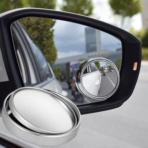 Adjustable HD Car Blind Spot Mirror 360-degree Wide Angle Adjustable Rotation Round car goods Car Rearview Auxiliary Blind Spot