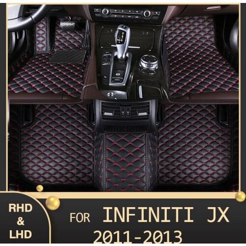 MIDOON Car floor mats for Infiniti JX series 2011 2012 2013 Custom auto foot Pads automobile carpet cover