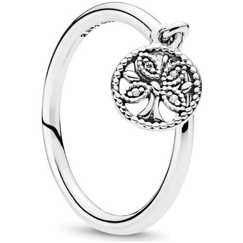 Free shipping Authentic 925 Sterling Silver Family Tree Rings For Women European Original DIY Jewelry S925 Ring