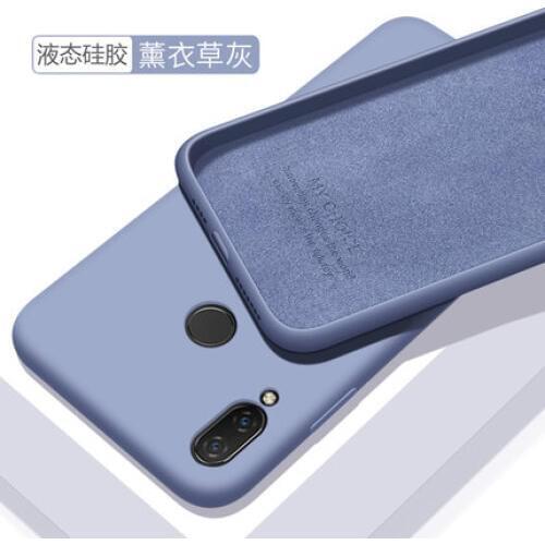 For Xiaomi redmi note 7 Pro Case Soft Liquid Silicone Slim Skin Protect back cover Case for redmi note 7 7pro full cover shell