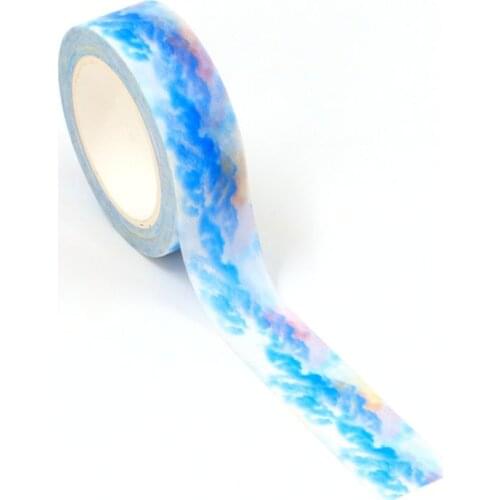 15mm*10m cloud mountain Washi Tape Decorative Adhesive Tape DIY Scrapbooking Sticker Label