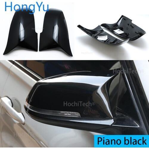 For BMW i3 i3S series 2014-2018 Rear view mirror cover M3 M4 The same high quality bright black mirror cover