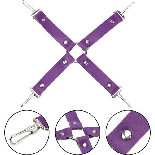 SM Bandage Erotic Flirting Sex Toys for Couples PU Handcuff Ankle Cuffs Restrain SM Bondage Straps Sex Products