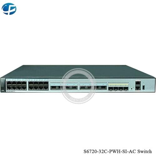 Ethernet switch S6720-32C-PWH-SI-AC Hua wei high-density, multi-gigabit 100M/1G/2.5G/5G/10G access ports Layer 3 SFP 10G Switch