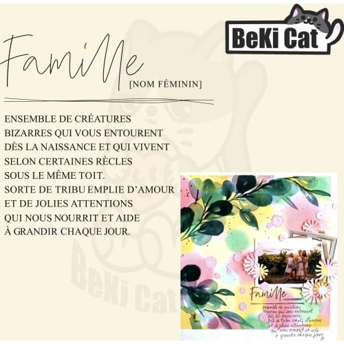 French stamp famille words Clear Stamps for DIY Scrapbooking/Card Making Fun Decoration Supplies