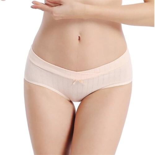 Cotton Pregnancy Underwear Low Waist Maternity Intimates Plus Size Lingere Breathable U-Shaped Panties Soft Maternity Panties
