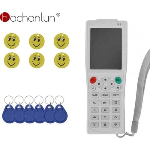 Icopy5 Smart Card Key Machine RFID NFC Copier IC/ID Reader/Writer Duplicator +6pcs 125khz Keyfobs+6pcs 13.56mhz Epoxy Card