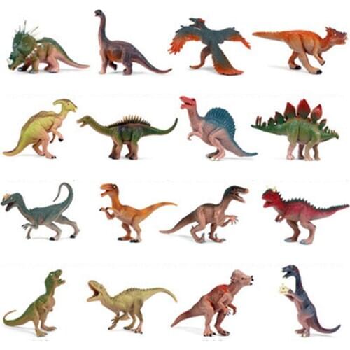 Dinosaur toys plastic Jurassic animal model set simulation of the king of dragon triangle dragon boy childrens toys