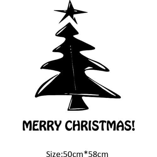 KUCADA Christmas tree wall sticker for living room home decoration removable wallpaper mural art decal pvc diy WP2001