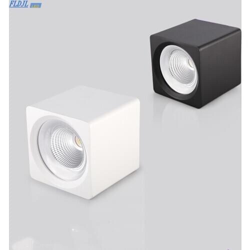 Square dimmable COB LED downlight 7W 12W 15W 20W 25W 30W LED ceiling light 110v 220v LED spotlight home lighting